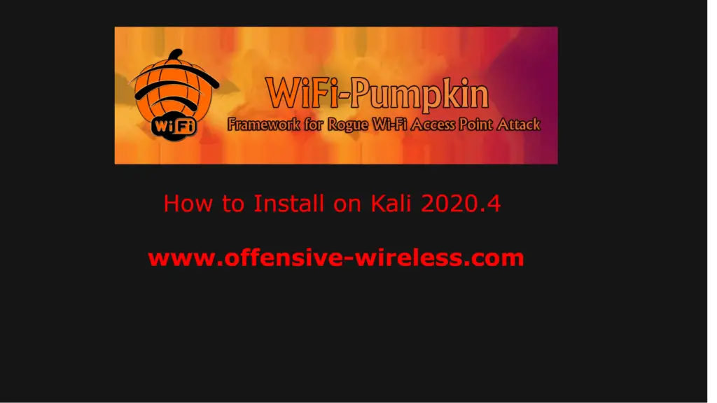Install Wifi Punpkin 3