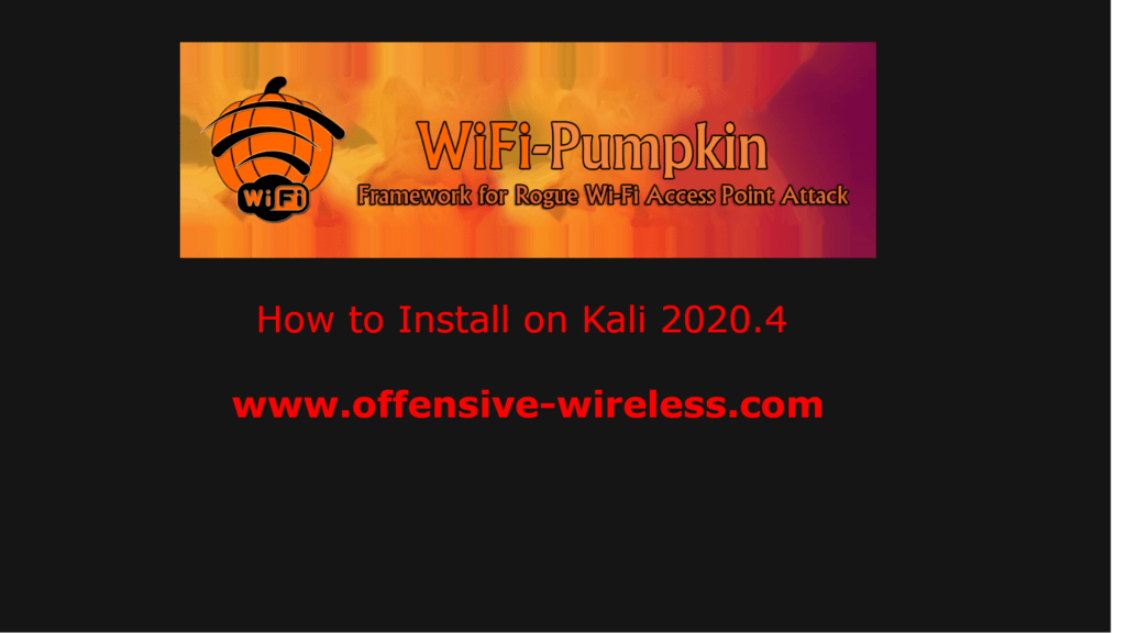 Install WifiPunpkin3