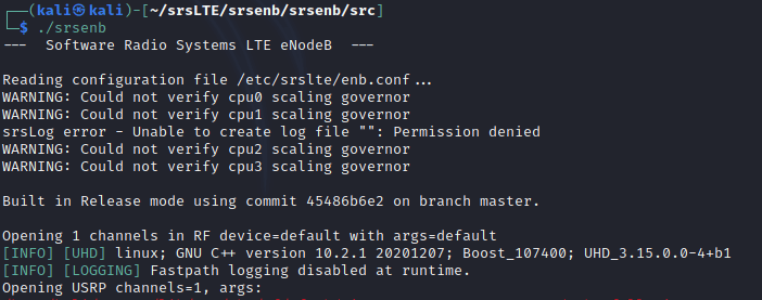 Breakthrough: How to Install srsLTE on Kali Linux 7 srsENB